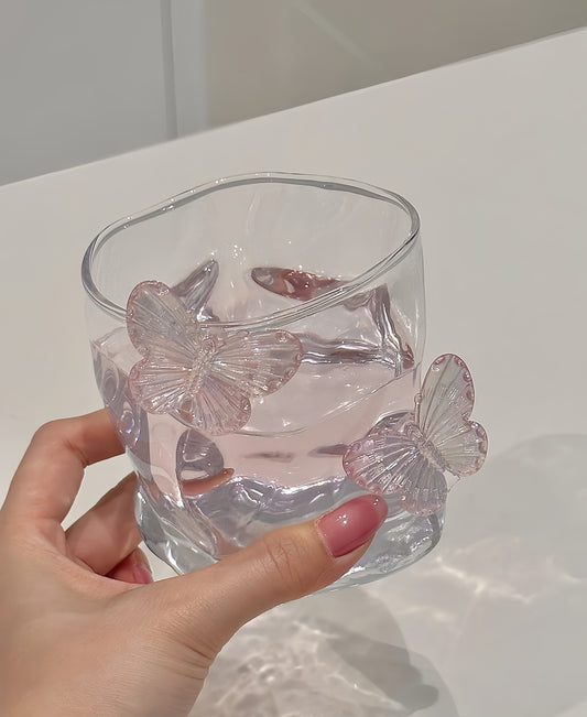 Butterfly Glass Cup