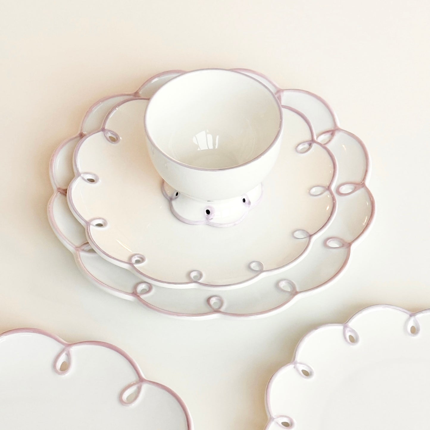 Violet Plate Set