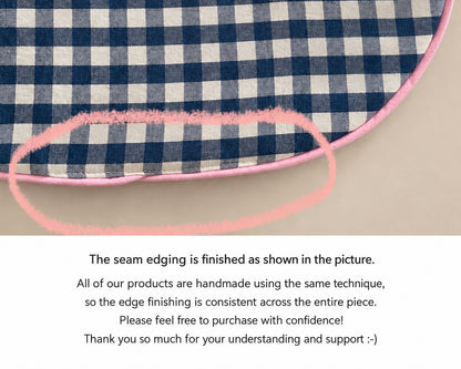Gingham Coffee Mat