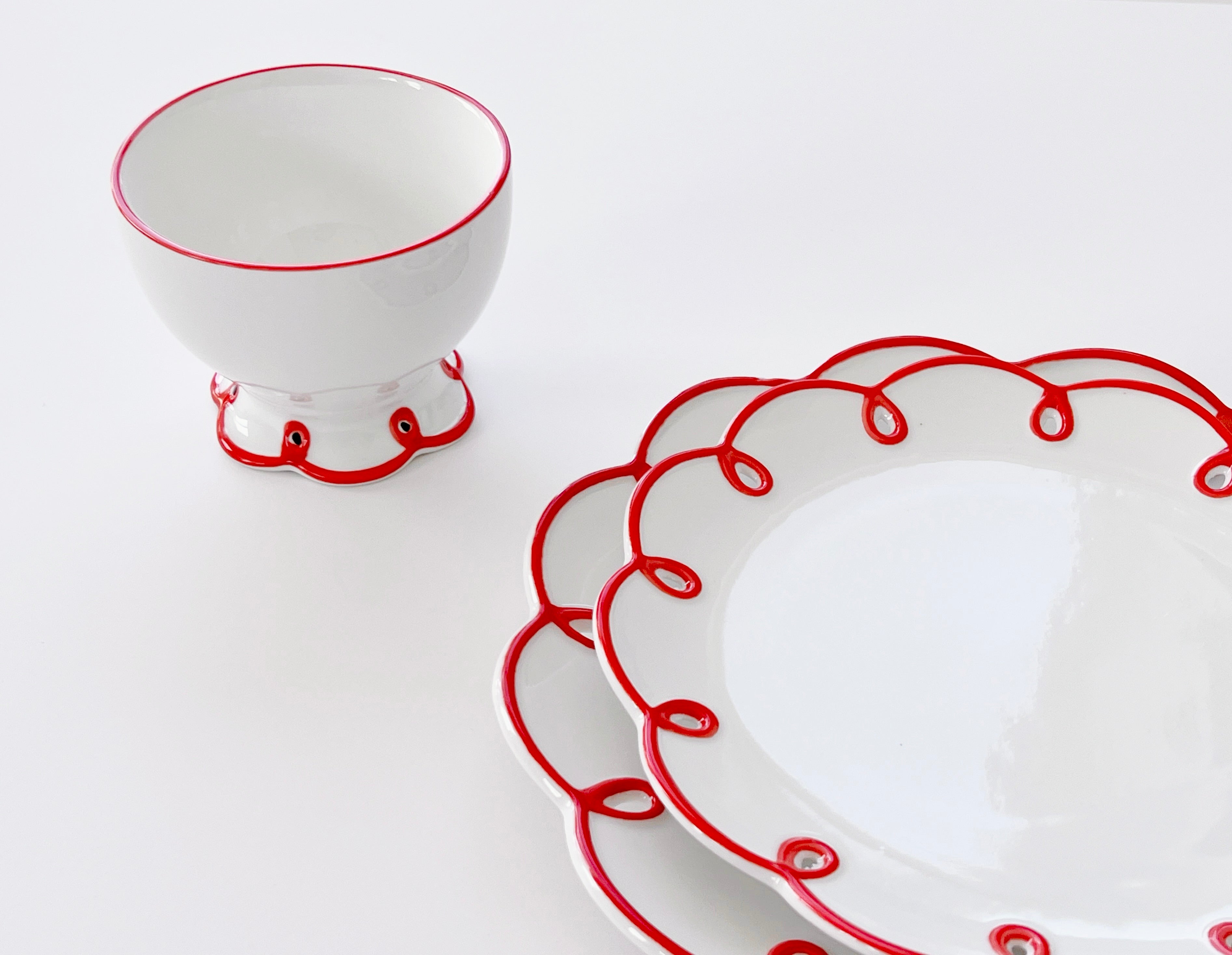 Apple Red Plate Set | ROOMCO HOME – Roomco Home