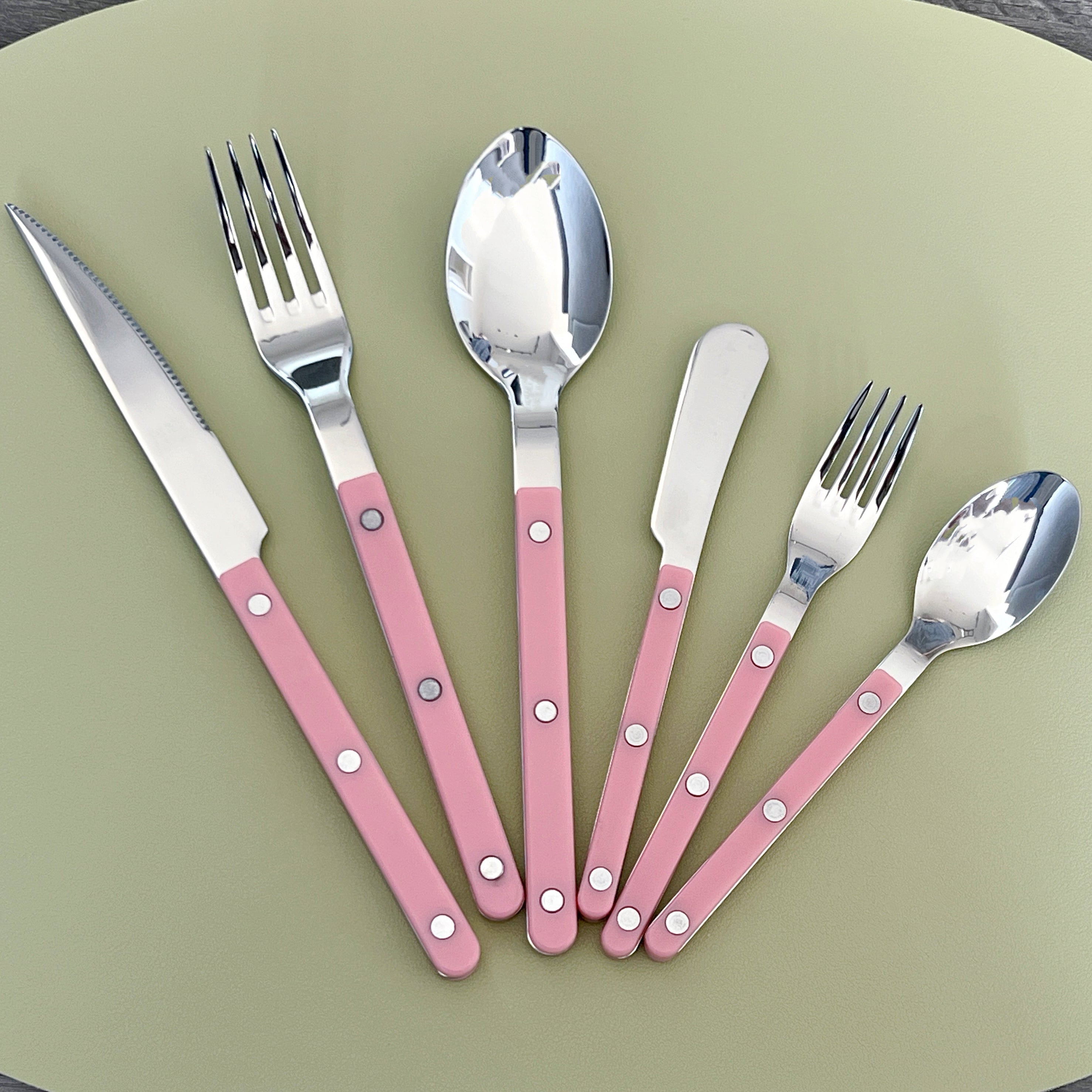 Marine Cutlery Set - Pink – Stylish & Sustainable | Roomco Home