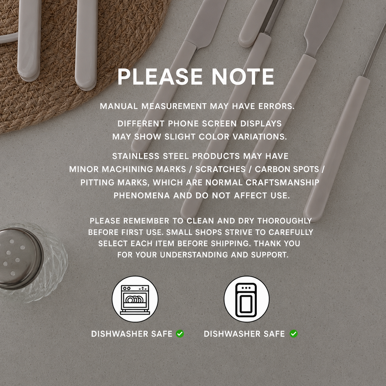 Marine Cutlery Set - Pink Marble Pattern