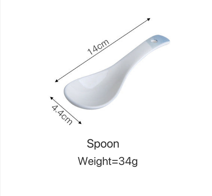 Gradient Blue Ceramic Dinnerware Set