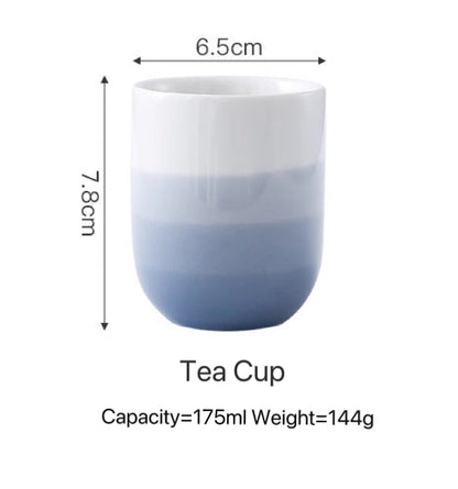 Gradient Blue Ceramic Dinnerware Set