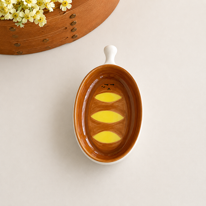 Toast Time Ceramic Sauce Dish