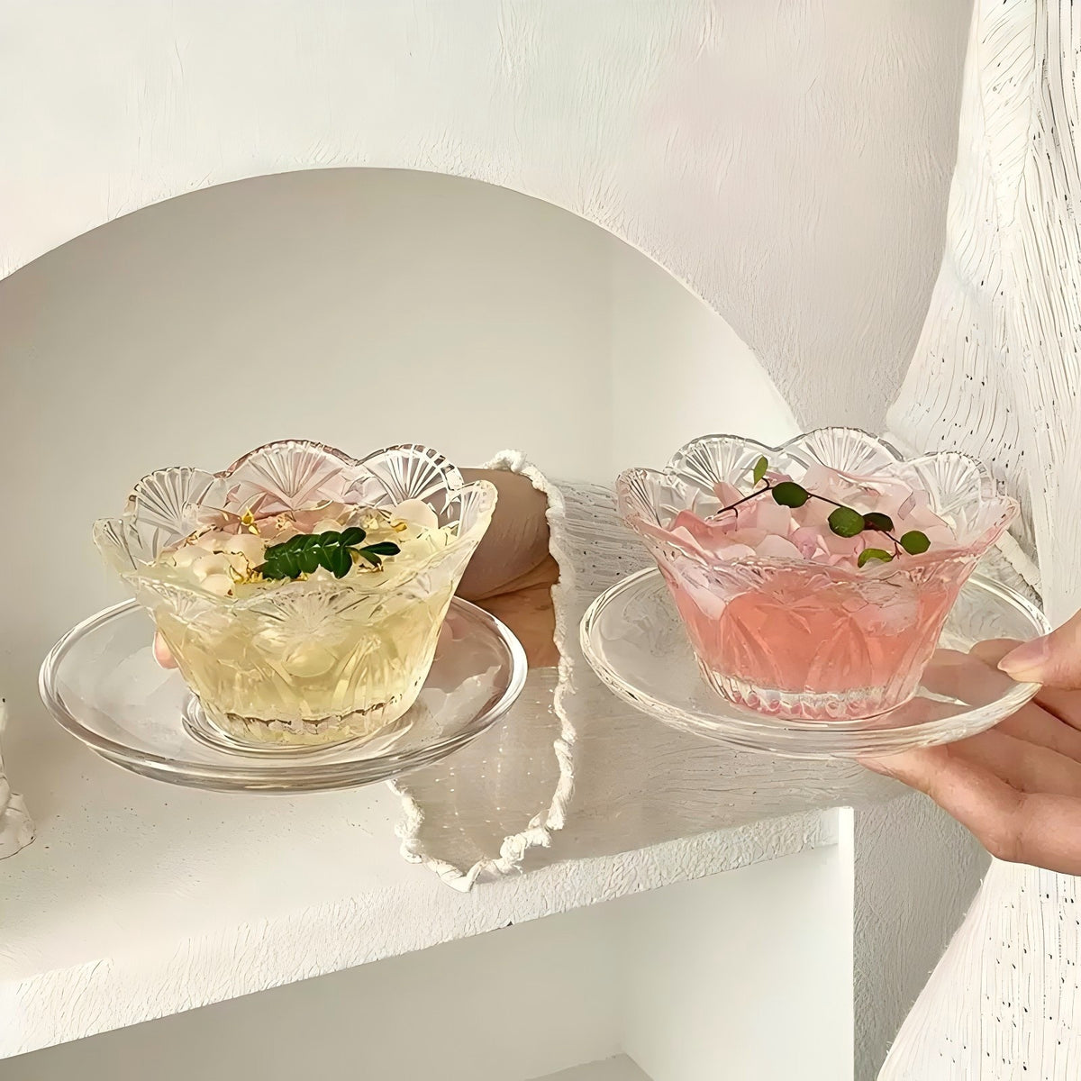 Flora Bowl + Lumi Glass Coaster