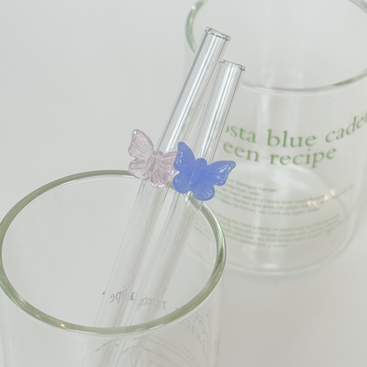 Glass Straw - Butterfly