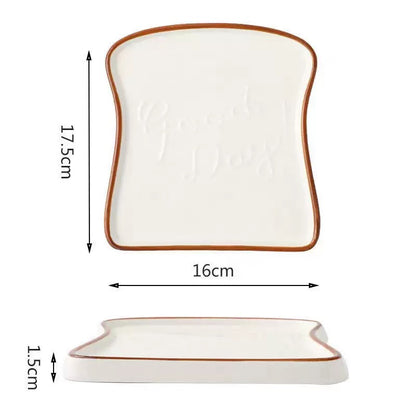 Morning Toast Plate