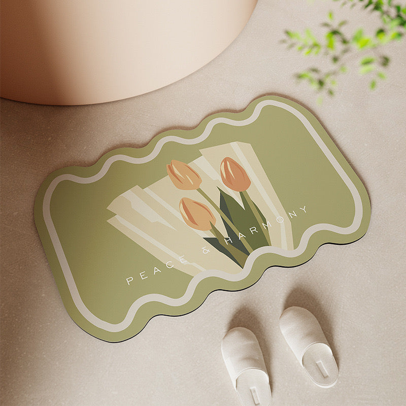 Tulip Diatom Bath Mat (2 Color)