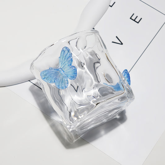 Butterfly Glass Cup