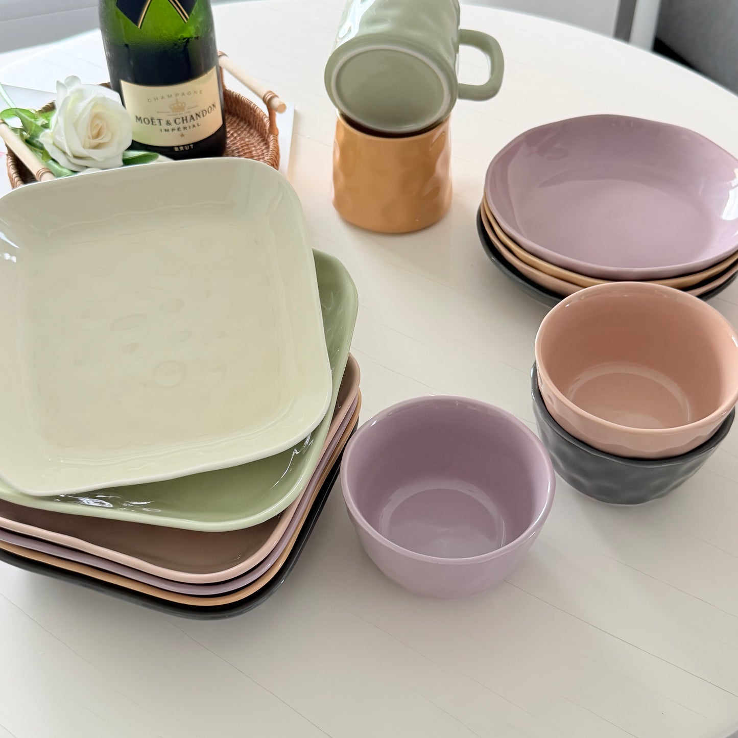 PureForm Amber Tableware Set (4-Piece)