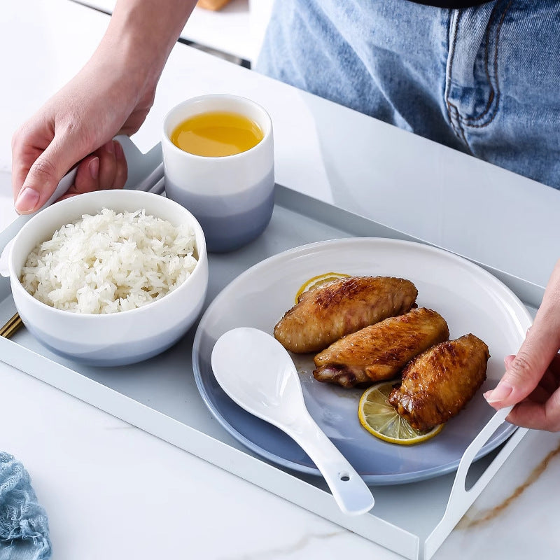Gradient Blue Ceramic Dinnerware Set