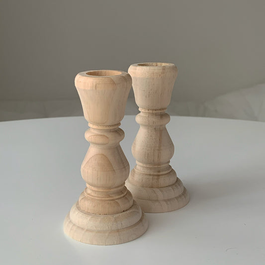 Candle Holder - White Oak