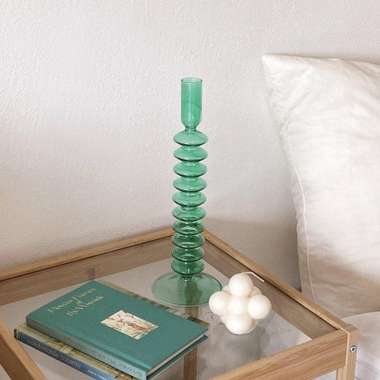 Accordion Glass Candle Stand